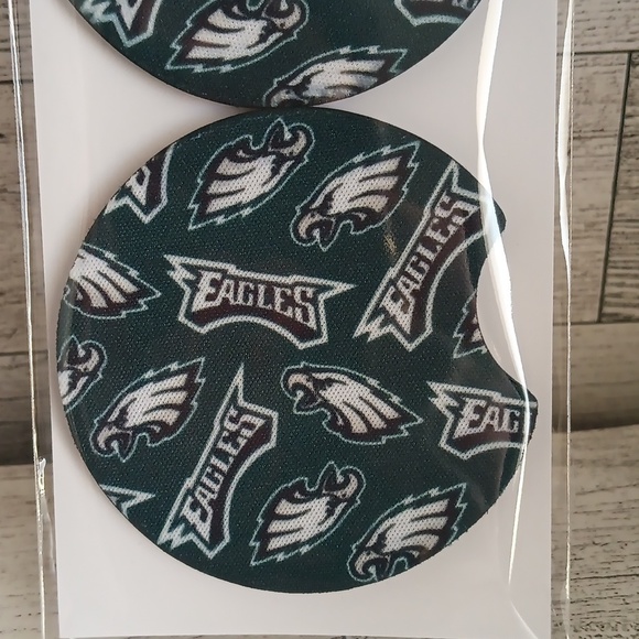 Philadelphia Eagles car coasters - Picture 2 of 2